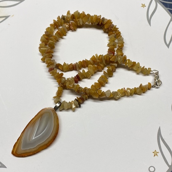 Carnelian Chip Necklace - Picture 3 of 4